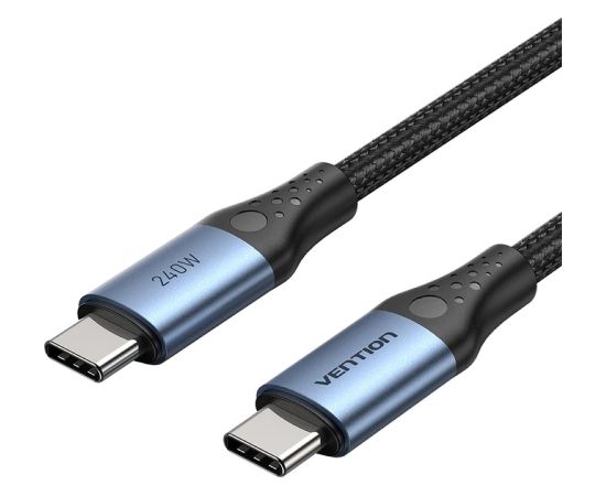 Vention USB 2.0 5A 240W 1m BLACK USB-C to C cable Дата USB-кабели