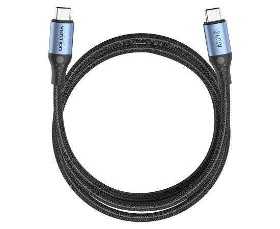 Vention USB 2.0 5A 240W 1m BLACK USB-C to C cable Дата USB-кабели