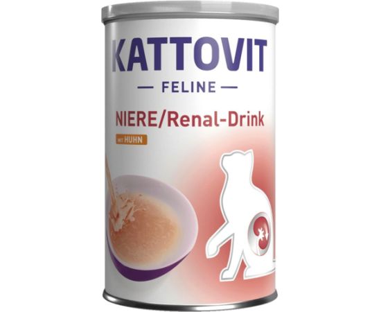 KATTOVIT Feline Niere Renal drink - cat treats - 135ml Kaķu sausā barība