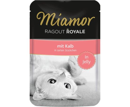 MIAMOR Ragout Royale in Jelly with veal - 100g Kaķu konservi