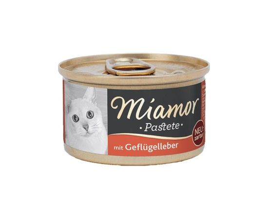MIAMOR Meat pâté with poultry and liver - cat treats - 85g Kaķu sausā barība