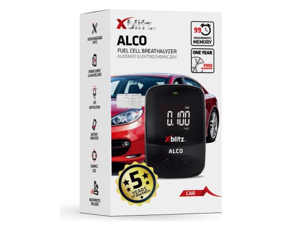 XBLITZ ALCO - Electrochemical breathalyzer Алкотестеры