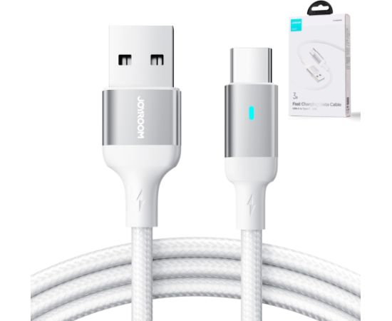 USB cable Joyroom S-UC027A10 USB to Type-C 3A 1.2m white Data USB kabeļi