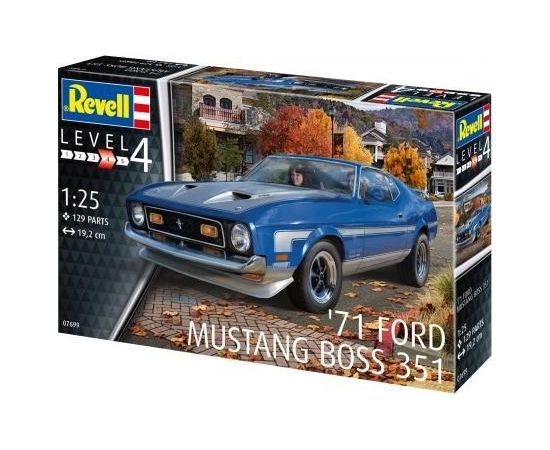 Revell Model plastikowy samochód 71 ford mustang boss 351 1/25 Фигурки и герои