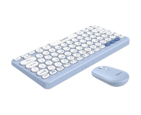 Havit KB279GCM wireless 2-in-1 gaming set keyboard + mouse (blue) Klaviatūras
