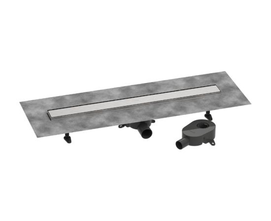 Hansgrohe dušas kanāls RainDrain Go, 800 mm, flīzējams, brushed stainless steel Kanalizācijas Trapi
