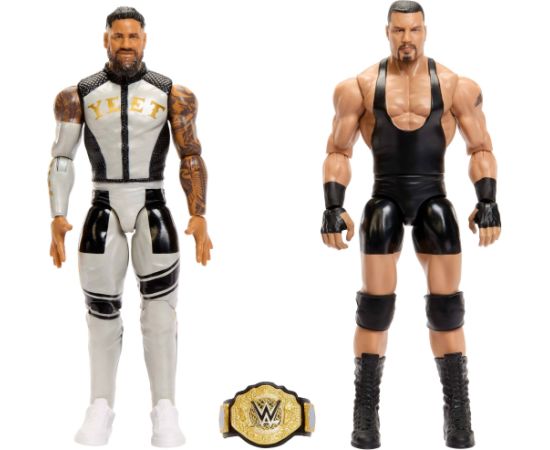 Mattel WWE® Main Event Showdown Jey Uso™ vs Bron Breakker™ Figurki 2-pak (JHJ57) Figūriņas un varoņi