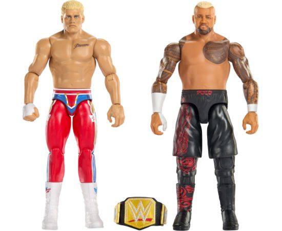Mattel WWE® Main Event Showdown „The American Nightmare” Cody Rhodes™ vs Solo Sikoa™ Figurki 2-pak (JHJ54) Figūriņas un varoņi