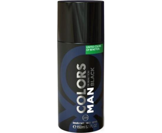 Benetton, Colors Man Black, Anti-Perspirant, Spicy, Deodorant Spray, For Men, 150 ml For Men Dezodoranti