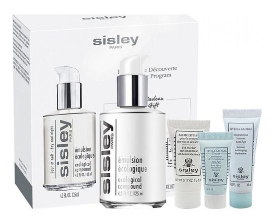 Sisley Discovery Program Set : Joy Ecological Compound* Emulsion, For Face, 125 ml + Joy Ecological Compound* Anti-Ageing, Day, Cream, For Face, 10 ml + Joy Ecological Compound* Anti-Ageing, Night, Serum, For Face, 5 ml + Joy Ecological Compound* Eye Crea Духи и косметика