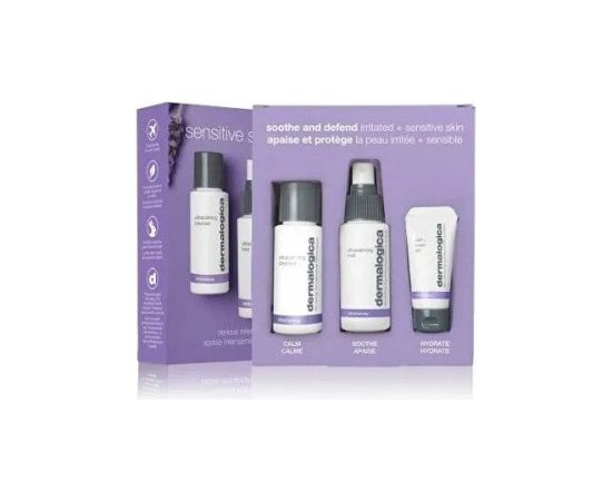 Dermalogica Sensitive Skin Rescue Kit Set Dermalogica: UltraCalming, Cleansing Gel, For Face, 50 ml + UltraCalming, Calming, Mist Lotion, For Face, 50 ml + UltraCalming, Glycerin, Hydrating, Day & Night, Gel, For Face, 15 ml Unisex Dāvanu komplekti