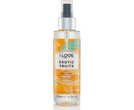 I LOVE_Scented Body Mist odświeżająca mgiełka do ciała Exotic Fruits 150ml Sieviešu Smaržas