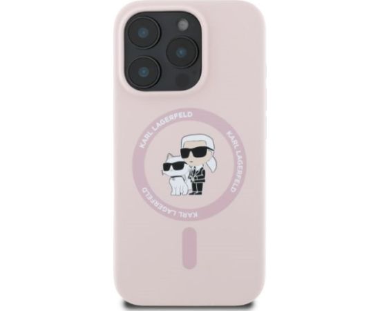 Karl Lagerfeld KLHMP16LSCMKCRHP Aizmugurējais Apvalks priekš Apple iPhone 16 Pro Neoriģinālie Maciņi
