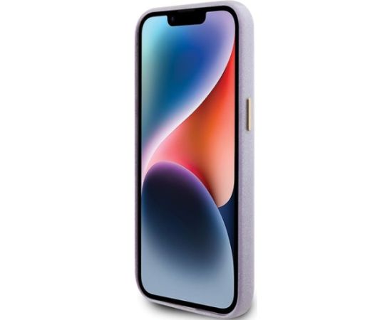 Guess Glitter Glossy Script Back Case Aizsargapvalks Priekš Apple iPhone 15 Pro Max Neoriģinālie Maciņi