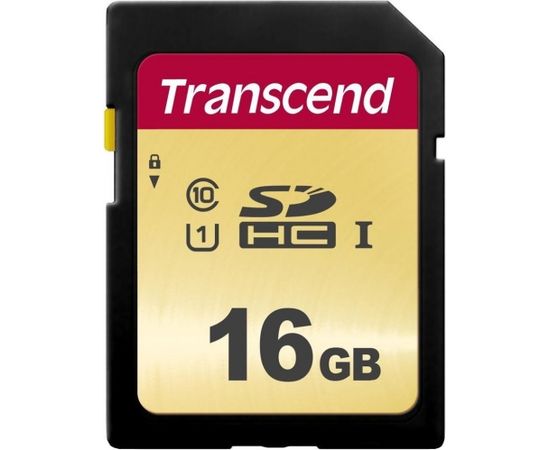 Memory card Transcend SDHC SDC500S 16GB CL10 UHS-I U1 Up to 95MB/S