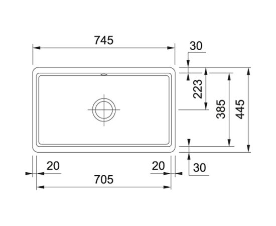 Franke Kubus KXK 110-71 3 1/2" virtuves izlietne Virtuves izlietnes