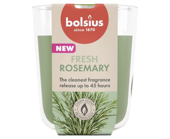 Bolsius Svece arom. stikla gl. True Scents Ø97x85mm rosemary Sveces un svečturi