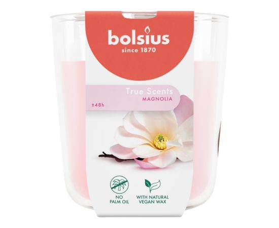 Bolsius Svece arom. stikla gl. True Scents Ø97x85mm magnolia Sveces un svečturi