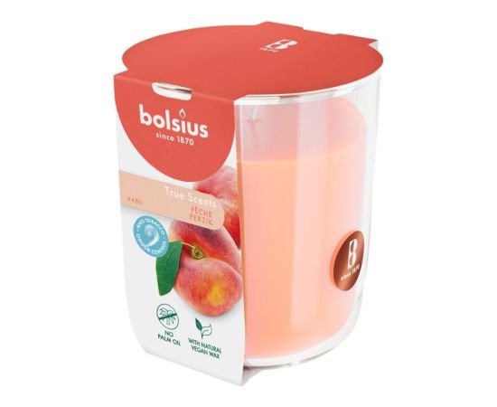 Bolsius Svece arom. stikla gl. True Scents Ø97x85mm peach Sveces un svečturi