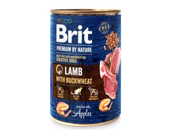 BRIT Premium by Nature Lamb with Buckwheat - Wet dog food - 400 g Suņu barība