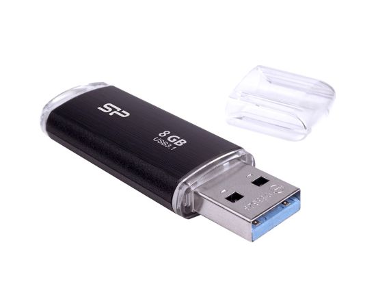 Silicon Power 8GB Blaze B02 USB flash drive USB Type-A 3.2 Gen 1 (3.1 Gen 1) Black USB Flash atmiņas