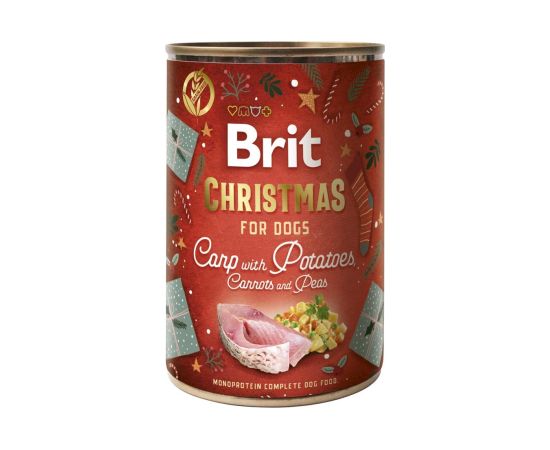 BRIT  Mono Protein Carp with potatoes - wet dog food - 400g Suņu barība