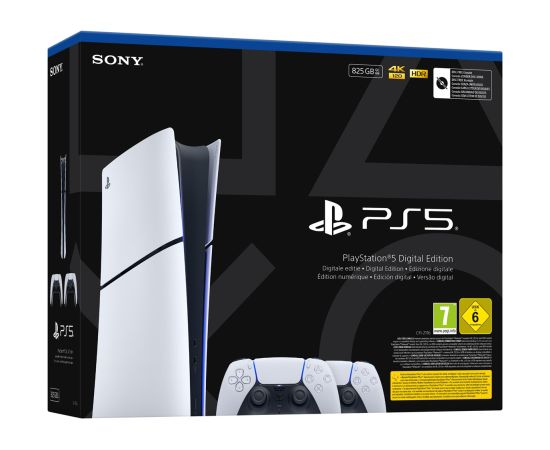Sony Playstation 5 Slim Digital 825 GB Wi-Fi Black, White Игровые приставки