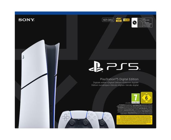 Sony Playstation 5 Slim Digital 825 GB Wi-Fi Black, White Игровые приставки