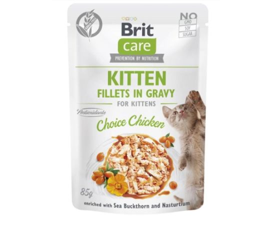 BRIT Care Cat Kitten Choice Pouch - wet cat food - 85 g Kaķu konservi