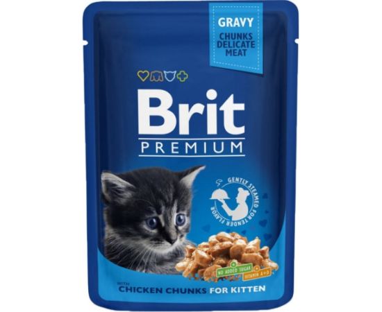 BRIT Premium Cat Kitten Chicken - wet cat food - 100g Консервы кошек