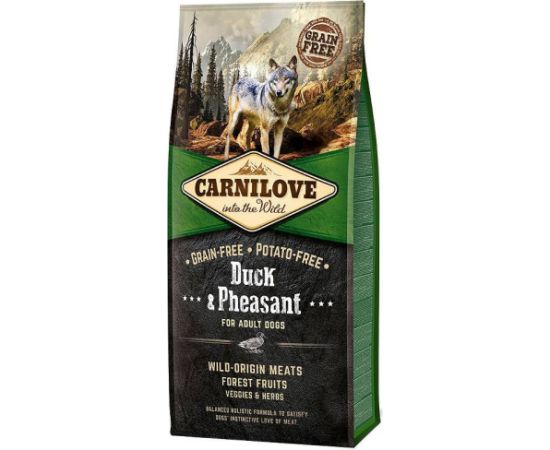 CARNILOVE Adult Duck & Pheasant - dry dog food - 12kg Suņu barība