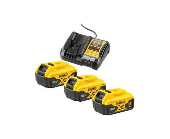Piederumu komplekts DeWalt DCB1104P3-QW; 18 V; 3x5,0 Ah akum. Аккумуляторы