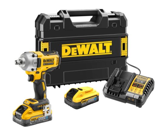 Triecienatslēga DeWalt DCF891H2T-QW; 18 V; 1/2''; 2x5,0 Ah akum. Trieciena uzgriežņu pistoles ar akumulatoru