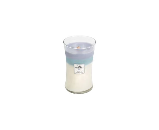 Woodwick Calming Retreat Trilogy Vase (Peaceful Refuge) - Scented Candle 609.5g Telpu aromāti