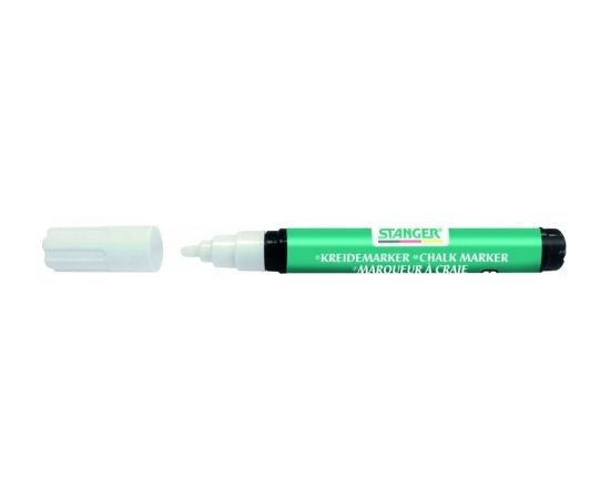 STANGER chalk MARKER 3-5mm, white, 1 pcs. 620000-1 Jaunumi - Birojam