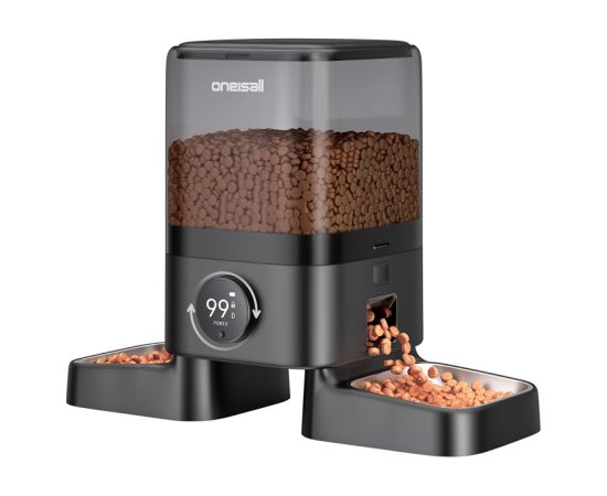 Double Intelligent Feed Dispenser 5L Oneisall PF10 Viedās iekārtas un piederumi