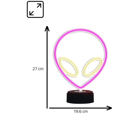 Manta SNL86PK Style Neon Lights UFO Pink Декоративное освещение 