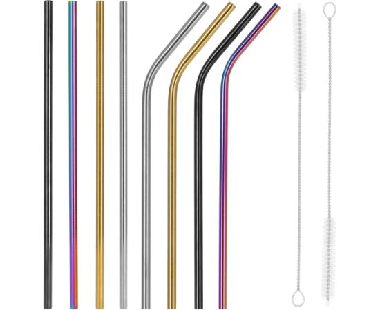 Metāla salmiņi Springos KI0031 10gab Citi virtuves piederumi