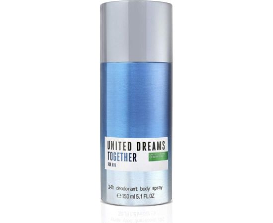 Benetton, United Dreams Together, Deodorant Spray, For Men, 150 ml For Men Vīriešu Smaržas