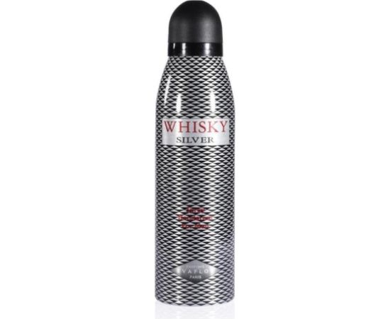 Evaflor, Whisky Silver, Spicy, Deodorant Spray, For Men, 200 ml For Men Vīriešu Smaržas