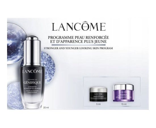 Set Lancome: Advanced Genifique, Anti-Aging, Serum, For Face, 20 ml + Advanced Genifique, Hydration, Eye Cream, 5 ml + Rénergie HPN 300-Peptide, Anti-Aging, Cream, For Face, 15 ml For Women Dāvanu komplekti