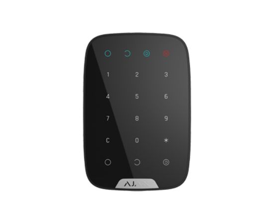 Ajax KeyPad Wireless touch keyboard (black)  Bezvadu Apsardzes Sistēmas