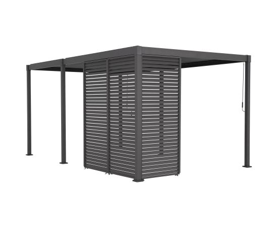 Louvers wall for gazebo MIRADOR-80/88, dark grey Тенты и аксессуары