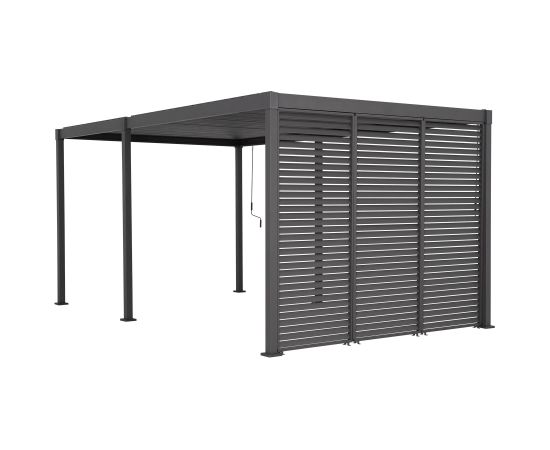Louvers wall for gazebo MIRADOR-80/88, dark grey Тенты и аксессуары