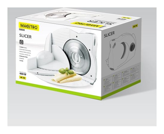 Maestro MR-590 Slicer White Pārtikas šķēlētāji