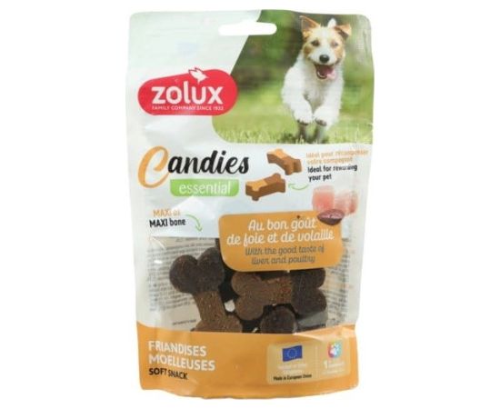 ZOLUX Miękkie przysmaki treningowe dla psa CANDIES maxi kostki 150g Suņu barība