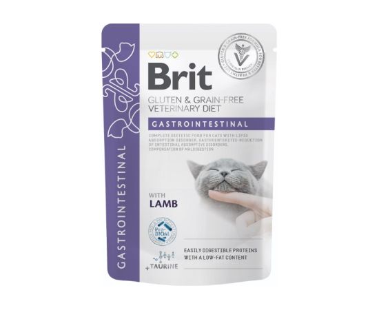 Brit VD Cat Pouch fillets in Gravy Gastrointest 12x85g Kaķu konservi