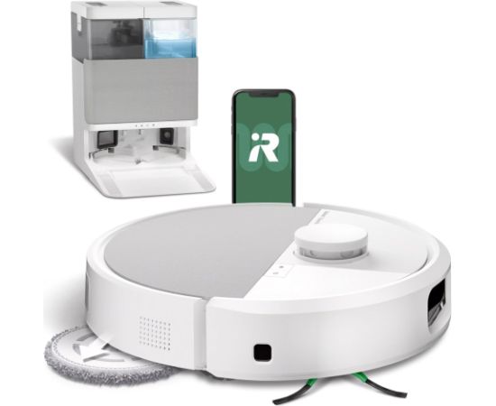 iRobot Roomba Plus 505 Combo Robot + AutoWash Dock White Jaunumi Sadz. tehnika