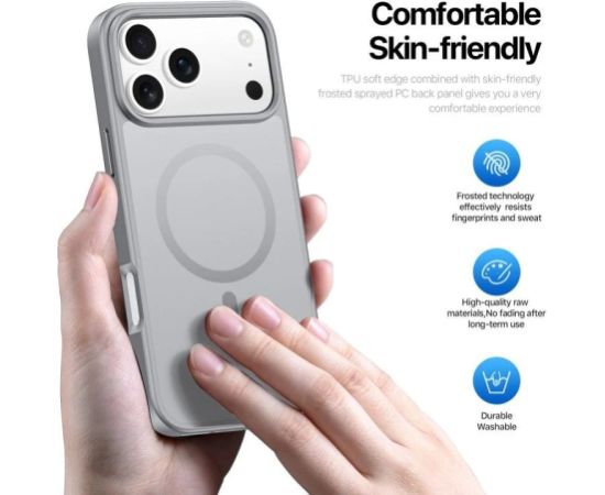 Case Dux Ducis Yind Apple iPhone 17 Pro Max grey Neoriģinālie Maciņi