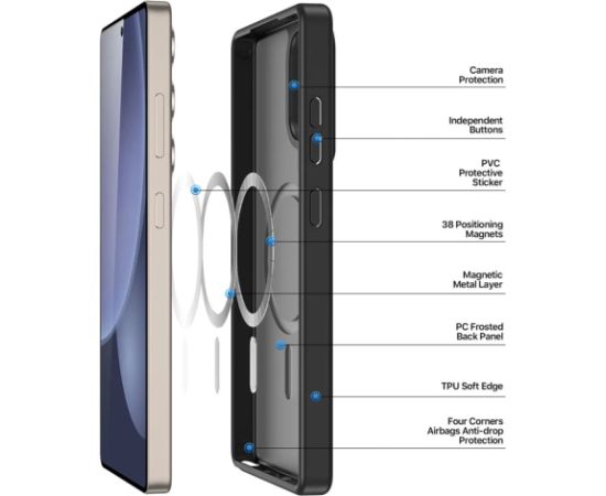 Чехол Dux Ducis Yind для Samsung S938 S25 Ultra черный Чехлы - альтернативные